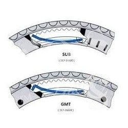 Rolex Pièce détachée Accessoire 317-16628 Ressort, cliquet lunette bidirectionnelle Gmt Master 16700, 16760, 16710, Yacht-Master