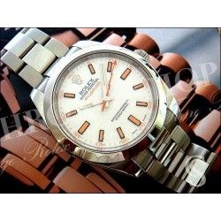 Rolex ♕ Rare horology part for sale Preowned Watch White Dial & orange registered MILGAUSS 116400 Cal 3131