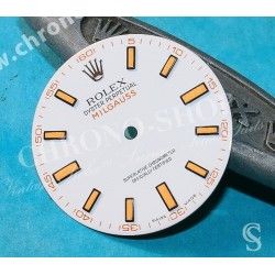 Rolex ♕ Rare horology part for sale Preowned Watch White Dial & orange registered MILGAUSS 116400 Cal 3131