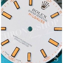 Rolex ♕ Rare horology part for sale Preowned Watch White Dial & orange registered MILGAUSS 116400 Cal 3131