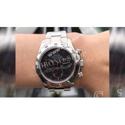 ★★ RARE Cadran Rolex Cosmograph Daytona NOIR MAT RACING DIAL ARABIC Montres Ref.116509,116519,116520 Cal 4130 ★★