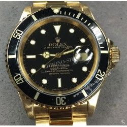 Rolex Rares Aiguilles Or jaune Montres Submariner Date 16808, 16803, 16613, 16618 Luminova Heures & minutes NOS Ref 14-88282