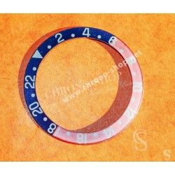 ROLEX VINTAGE INSERT FAT FONT SERIFS COULEUR FADED PEPSI GRADUE 24H MONTRES VINTAGES GMT MASTER 16750, 1675