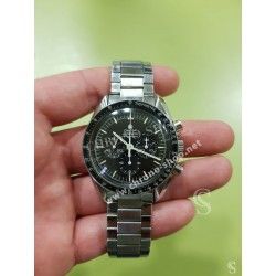 Unsigned flat-link, folded links, 1960s watch Steel band Bracelet for Seamaster 300 Omega Speedmaster