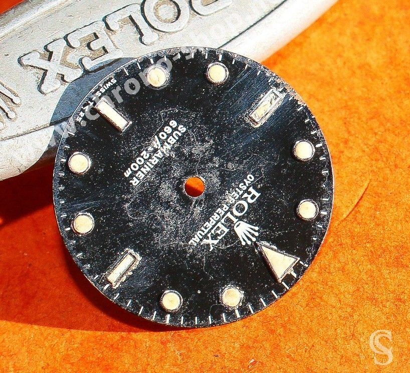 ♕♕ Cadran montres Rolex 5513 Tritium cerclé Submariner BICCHIERINI, SPIDER, spiderweb, Calibre automatique 1520, 1530 ♕♕