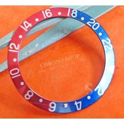 Rare Cherry Faded Rolex Vintage 1675 16750 Pepsi GMT Bezel insert inlay Mark III