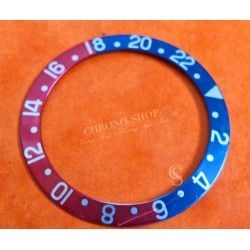 Rare Cherry Faded Rolex Vintage 1675 16750 Pepsi GMT Bezel insert inlay Mark III