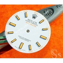 Rolex ♕ Rare horology part for sale MINT Watch White Dial & orange registered MILGAUSS 116400 Cal 3131