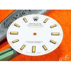 Rolex ♕ Rare horology part for sale MINT Watch White Dial & orange registered MILGAUSS 116400 Cal 3131