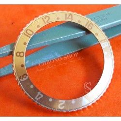 VINTAGE FADED ROTATING GOLD BEZEL & INSERT ROLEX OLDER GMT 16753 16758 tutone bitons