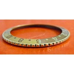 VINTAGE FADED ROTATING GOLD BEZEL & INSERT ROLEX OLDER GMT 16753 16758 tutone bitons