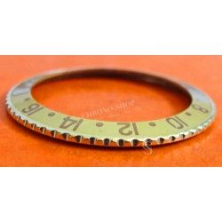 VINTAGE FADED ROTATING GOLD BEZEL & INSERT ROLEX OLDER GMT 16753 16758 tutone bitons