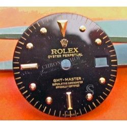 ROLEX GMT MASTER 16753 16758 CADRAN OR NOIR NIPPLE DIAL BEYELER GENEVE