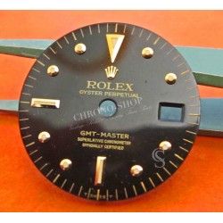 Black Rolex GMT-Master 16753 16758 18k Yellow Gold/Stainless Steel Black Nipple Dial