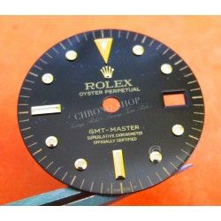 Black Rolex GMT-Master 16753 16758 18k Yellow Gold/Stainless Steel Black Nipple Dial