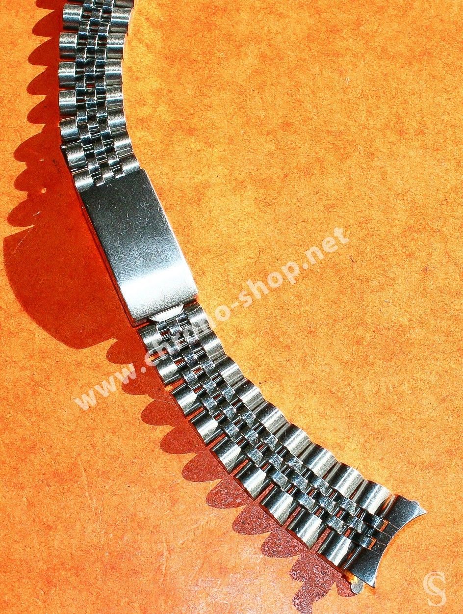 Vintage & Rare Midsize Luxury 17mm steel jubilee style watch bracelet  divers band Rolex style ref 63310