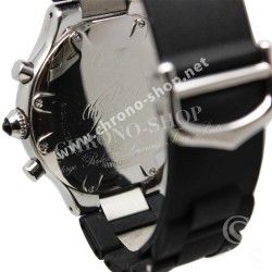 Cartier Must 21 Chronoscaph W10125U2 Authentiques maillons bracelet caoutchouc acier