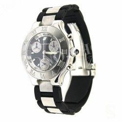 Cartier Must 21 Chronoscaph Men's Watch W10125U2 3x links for sale