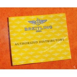 BREITLING Livret jaune documents montres papiers AUTHORIZED DISTRIBUTORS