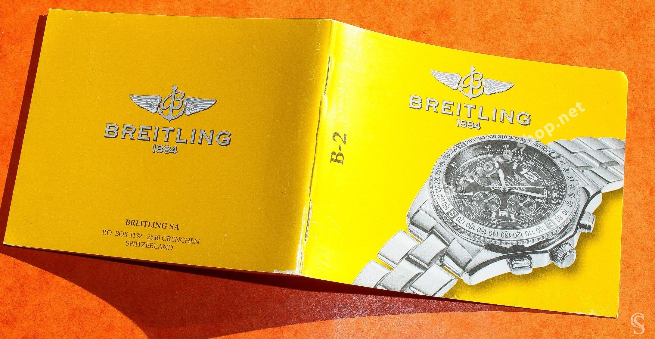 BREITLING B-3 WATCH MANUAL BOOK GUIDE BOOKLET MANUAL FOR SALE