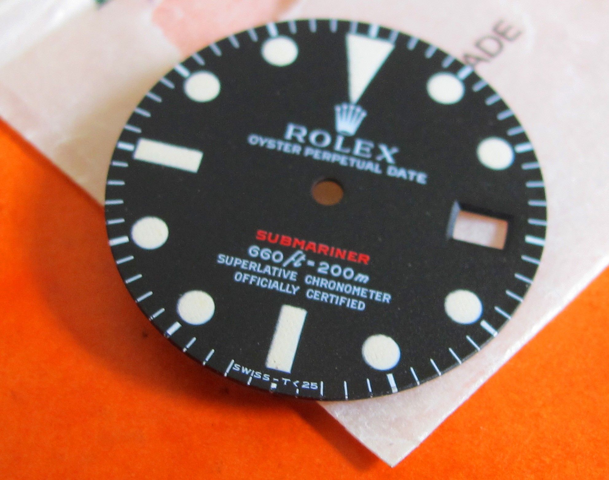 rolex sub dial