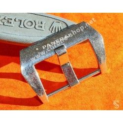 Panerai Watch leather strap part Ssteel OEM Buckle Tan watch Luminor, Marina, Radiomir, Submersible 47mm ref PAV00627