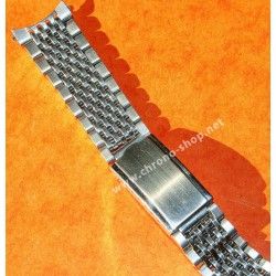 Bracelet Acier Vintage Montres horlogerie 70's jubilée, Grains de riz 19mm Montres Rolex, Heuer, IWC,Breitling,Patek