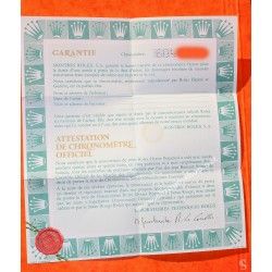 Rolex Rare Blank 70's Warranty Paper Unfilled guarantee DOCUMENT REGISTERED CERTIFICATE DAYTONA 6263 PAUL NEWMAN