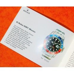 ROLEX GMT-MASTER VINTAGE Colorful Instructions manual, Espanol, spanish, Libretto, 1970's 1675, 1675/0, 1675/3, 1675/8