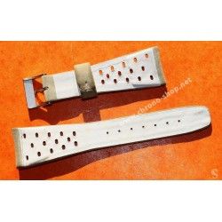 Genuine 70's 20mm Tropic Swiss watch Rally strap White Color  bracelet NOS 1960s/70s Rolex, Tudor, omega, IWC, Triton