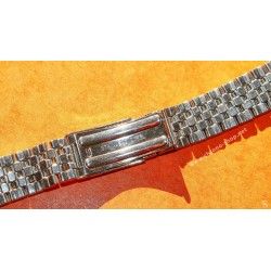 BRACELET VINTAGE MAILLE Hexagone DE MONTRES EN ACIER 19mm TYPE UNIVERSAL GENEVE, ENICAR, JAEGER LECOULTRE