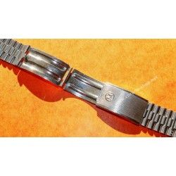 Vintage 70's Bracelet Acier plié Montres 18mm montres vintages ZENITH,Heuer,IWC,Breitling,Movado,Enicar,OMEGA