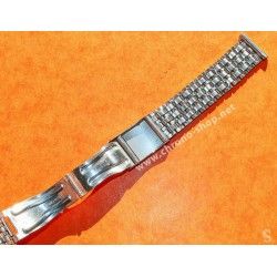 Vintage 70's Bracelet Acier plié Montres 18mm montres vintages ZENITH,Heuer,IWC,Breitling,Movado,Enicar,OMEGA