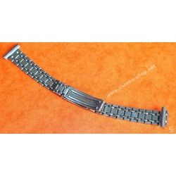 Genuine & Rare 60's Ladies Jubilee Ladies Bracelet 12/13mm ss folded links stainless steel