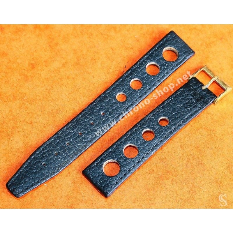 Genuine 70's 18mm Tropic Style Swiss Leather style watch strap bracelet NOS 1960s/70s Rolex, Tudor, omega, IWC, Triton