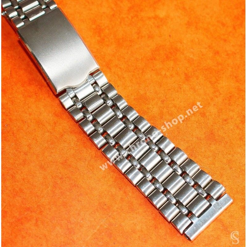 Bracelet De Montre Universal Genève En Acier Chromé Brossé - Neuf Sans étiquette, Style Vintage