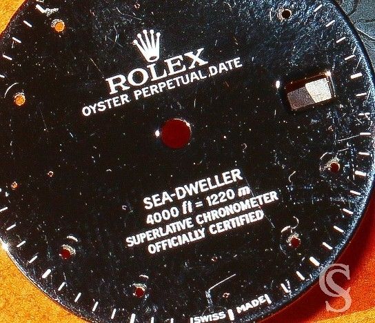ROLEX CADRAN AUTHENTIQUE MONTRES OYSTER SEA-DWELLER 16600, 16660 A CUSTOMISER