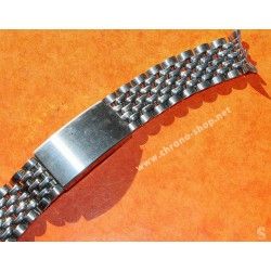 Vintage Collectible watch Ssteel bracelet Jubilee Beads of Rice 19mm Patek, Rolex,Heuer,IWC,Omega,Breitling,Vacheron