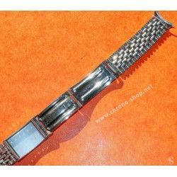 Bracelet Acier Vintage Montres horlogerie 70's jubilée, Grains de riz 16mm Montres Rolex, Heuer, IWC,Breitling,Patek