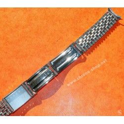 Bracelet Acier Vintage Montres horlogerie 70's jubilée, Grains de riz 16mm Montres Rolex, Heuer, IWC,Breitling,Patek