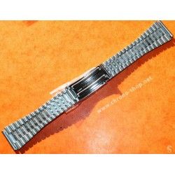 Vintage 70's Bracelet Acier plié ref 125004 Montres 20mm montres vintages ZENITH,Heuer,IWC,Breitling,Movado,Enicar,OMEGA