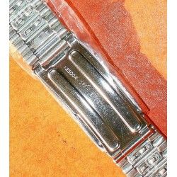 Vintage 70's Bracelet Acier plié ref 125004 Montres 20mm montres vintages ZENITH,Heuer,IWC,Breitling,Movado,Enicar,OMEGA