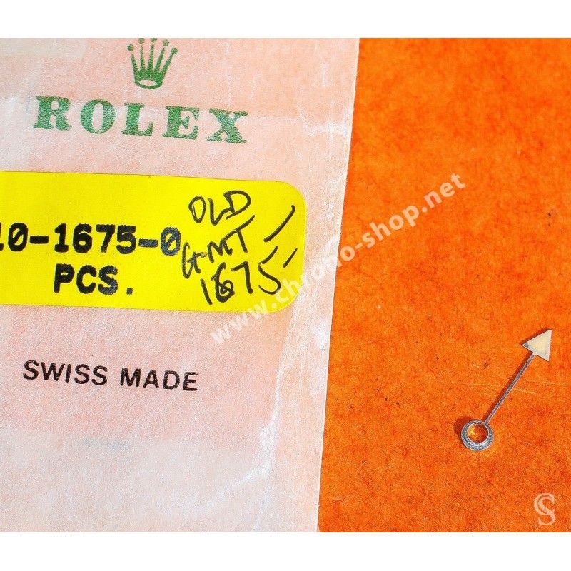 Rolex 1 X Aiguille GMT 24 FUSEAUX  tritium Cal 1570, 1560, 1565, 1575, Montres Vintages GMT  MASTER 1675