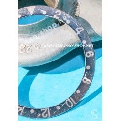 Rolex GMT Master All Black watch Black color S/S 16700, 16710, 16760 Bezel 24H Insert Part FAT FONT SERIFS FADED