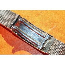 Bracelet ROVER 18mm Vintage de Montres en acier années 60-70 Mesh, milanais Breitling, Omega, heuer, Tissot, IWC, Jaeger