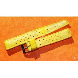 Vintage Yellow Watch 70's 16mm ALASKA Tropic SUB Dive Strap New Old Stock Watch Band nos