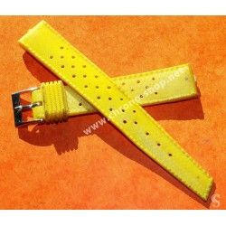 Vintage Yellow Watch 70's 16mm ALASKA Tropic SUB Dive Strap New Old Stock Watch Band nos