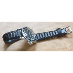 Bracelet Montres Vintages Plastique Tropic 2000 ref 24020 Couleur noir Ventaux 20mm Submariner, GMT, Bulova, Heuer, Seiko, Oris