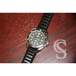 Bracelet Montres Vintages Plastique Tropic 2000 ref 24020 Couleur noir Ventaux 20mm Submariner, GMT, Bulova, Heuer, Seiko, Oris