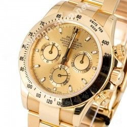 ROLEX CADRAN OR, CHAMPAGNE CHROMALIGHT MONTRES ROLEX DAYTONA 116528, 116523, 116520, 116518 CAL 4130